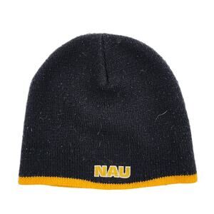 NAU Northern Arizona University Blue Beanie Hat Embroidered Logofit Cap